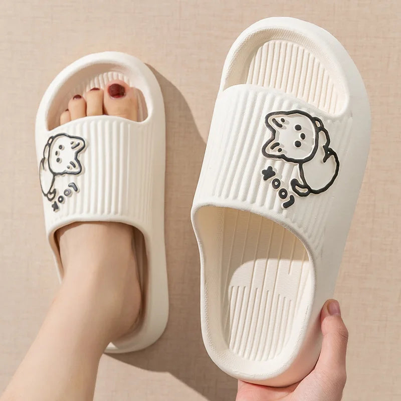 Cute Cartoon Platform Slippers