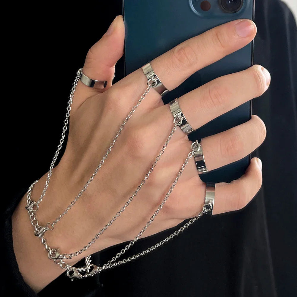 Chain Ring Hand Jewelry
