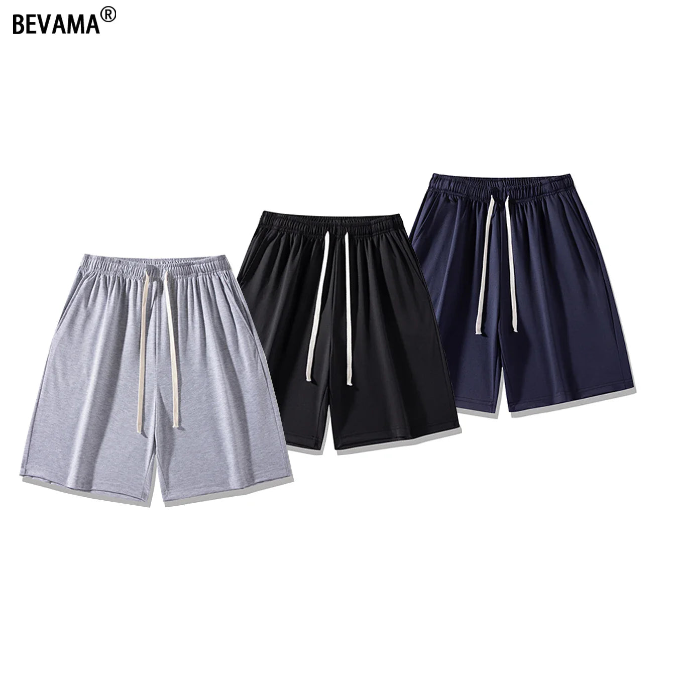 BEVAMA Casual Drawstring Shorts