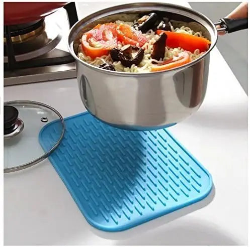 Durable Flexible Silicone Pot Holder Tableware Pad Coasters Pot Holder Non Slip Heat Resistant Hot Pad Tableware Insulation Pad