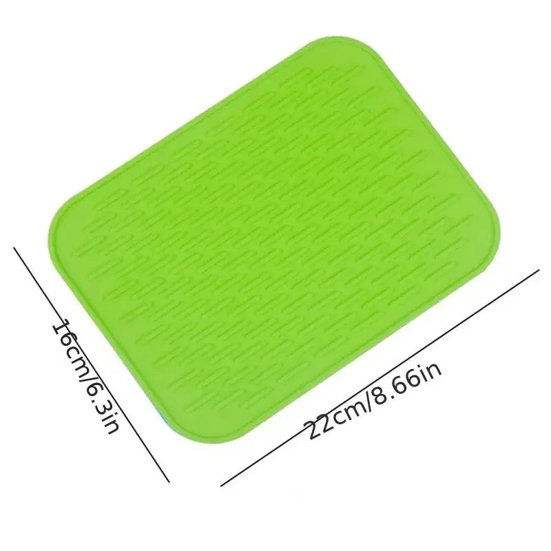 Durable Flexible Silicone Pot Holder Tableware Pad Coasters Pot Holder Non Slip Heat Resistant Hot Pad Tableware Insulation Pad