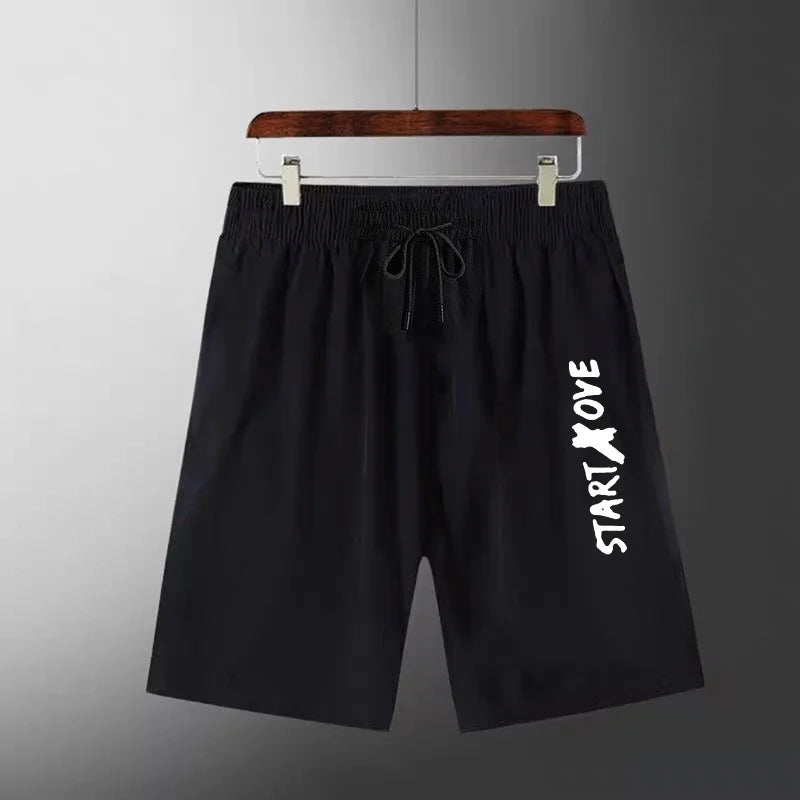 2025 Summer Thin casual Men set Manga Graffiti Tees T-shirt+shorts 2-piece Comfortable and breathable men Top Print Tshirts sets